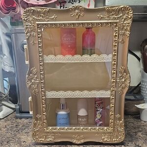Ornate Gold Wall Display Shelf